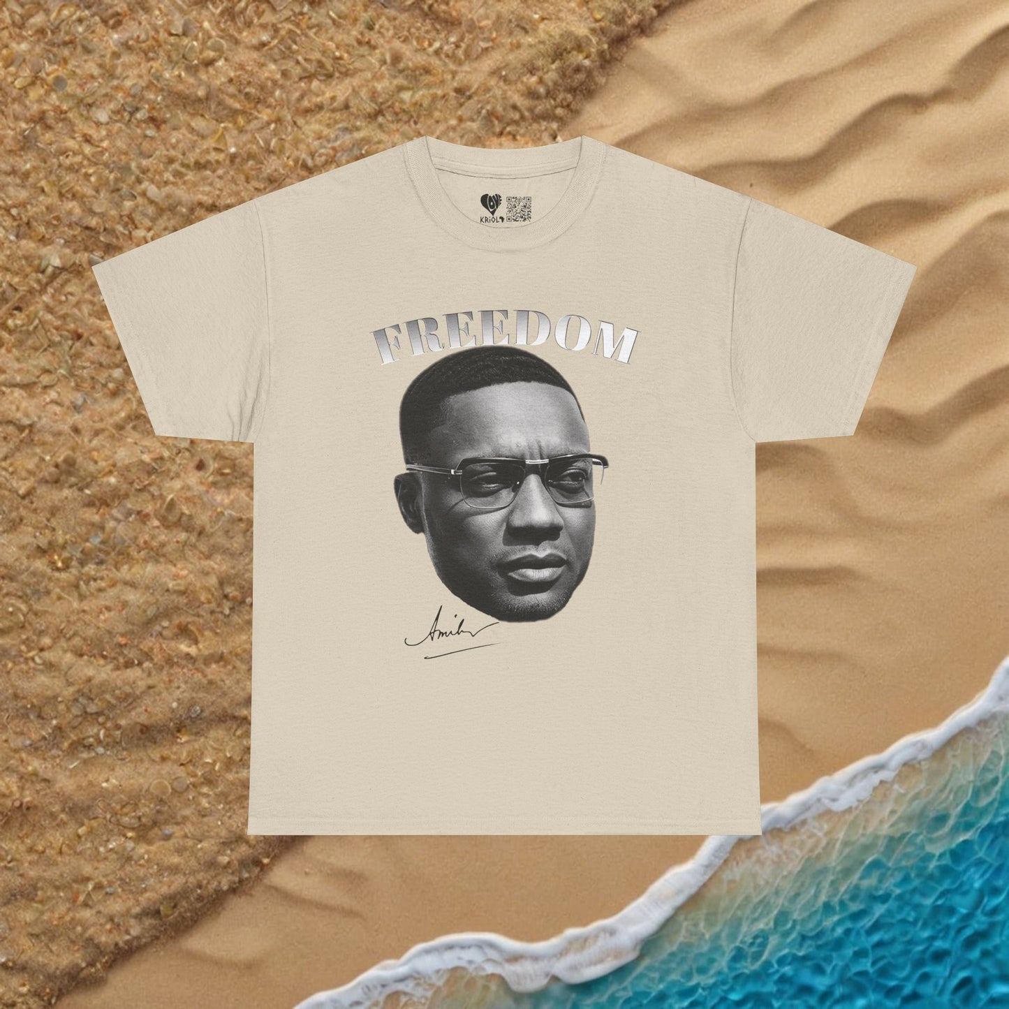Freedom Amilcar Cabral B&W T-shirt