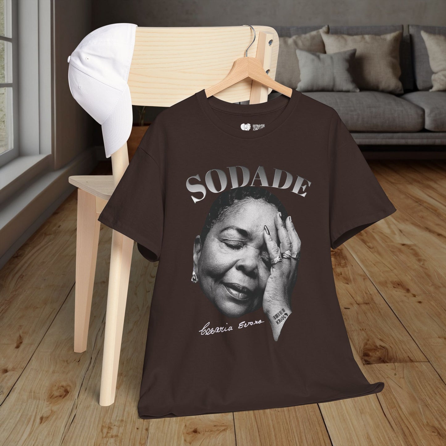 Sodade Cesaria Evora B&W T-shirt