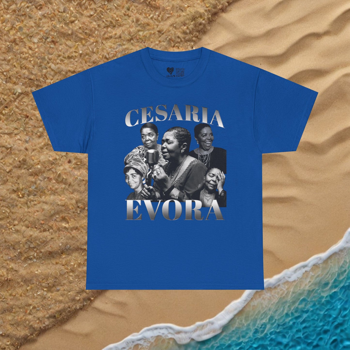 Vintage Cesaria Evora B&W T-shirt