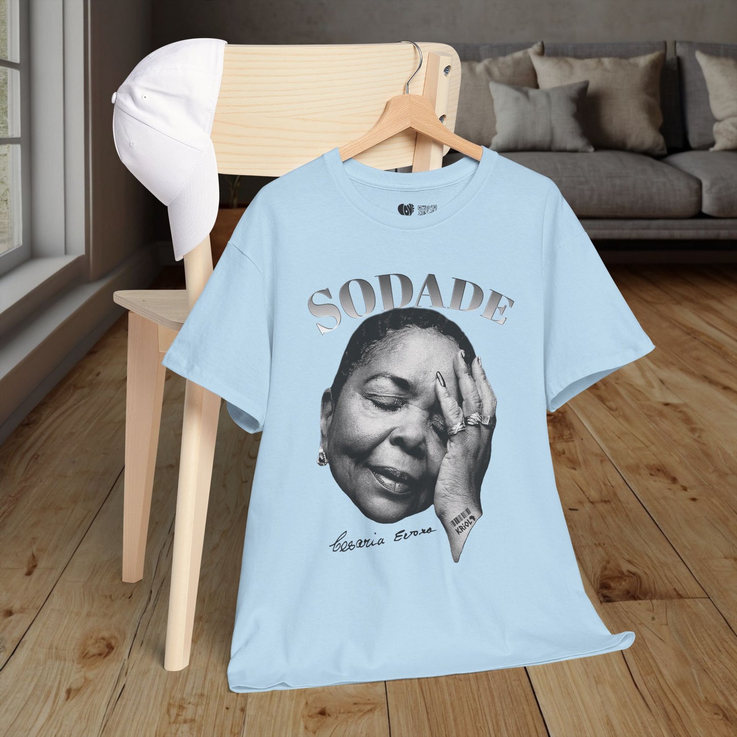 Sodade Cesaria Evora B&W T-shirt
