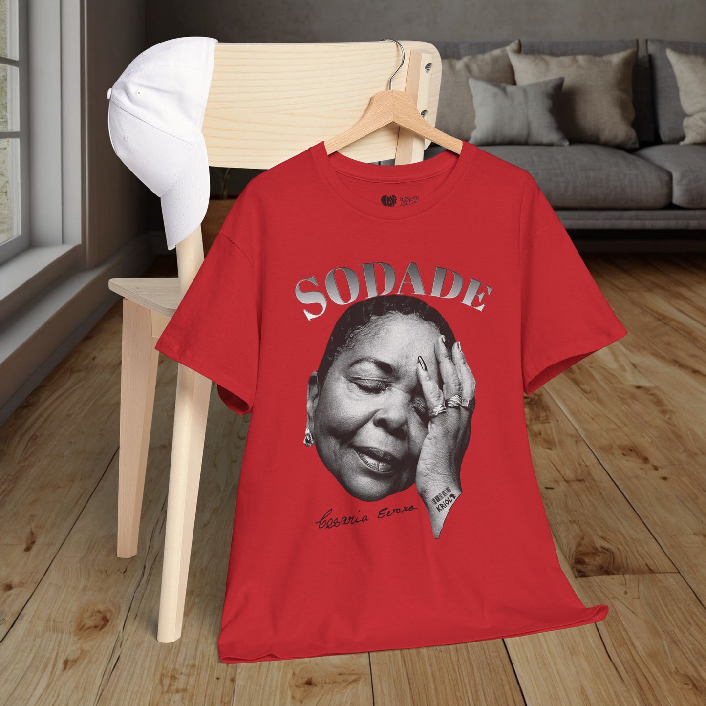 Sodade Cesaria Evora B&W T-shirt