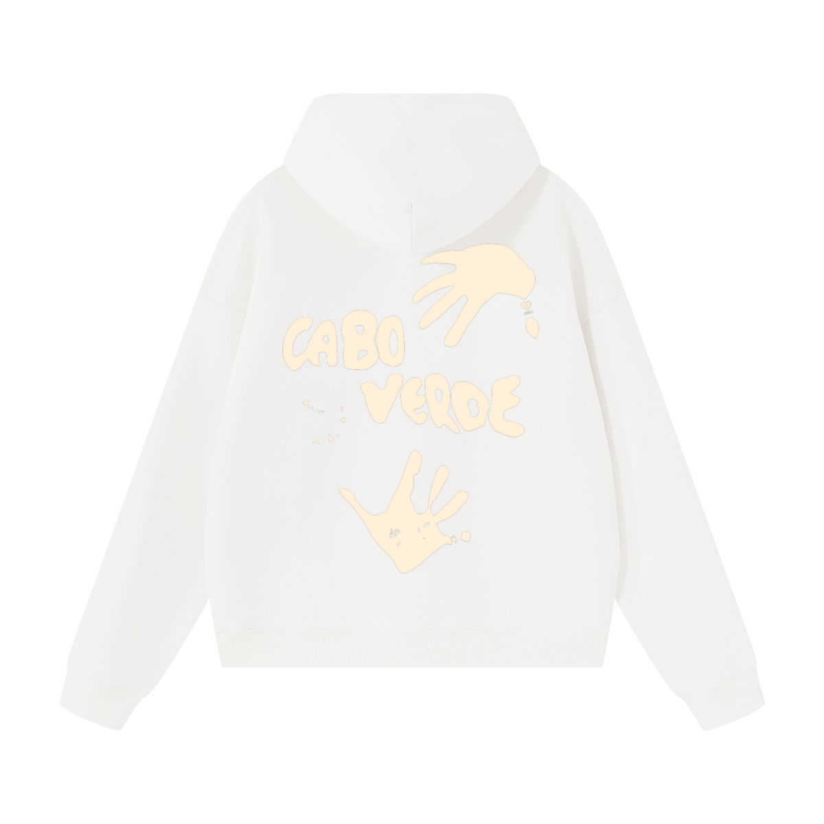 Cabo verde Terra com mão de areia Oversized Heavy Hoodie