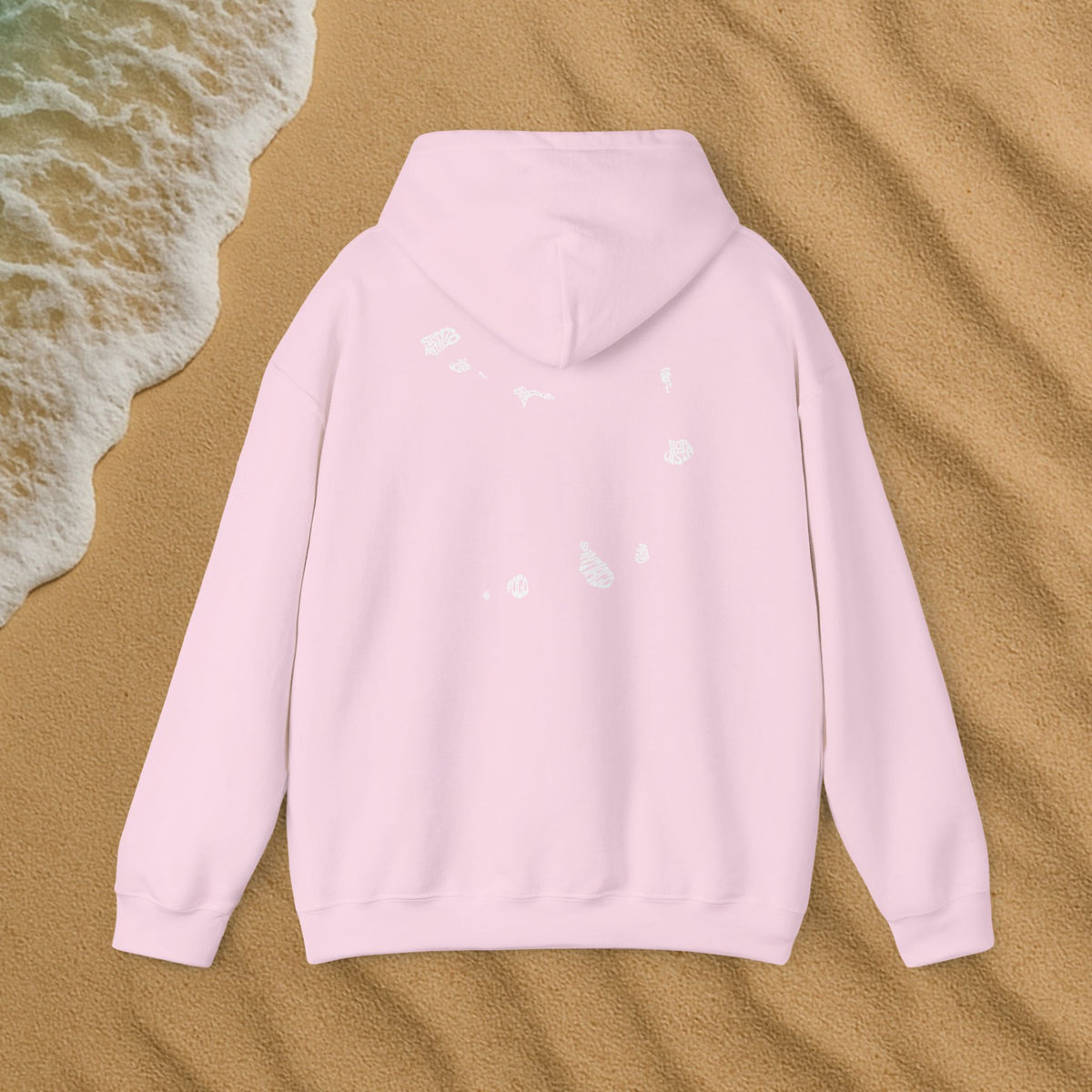 Sweat à capuche simple kriol blanc
