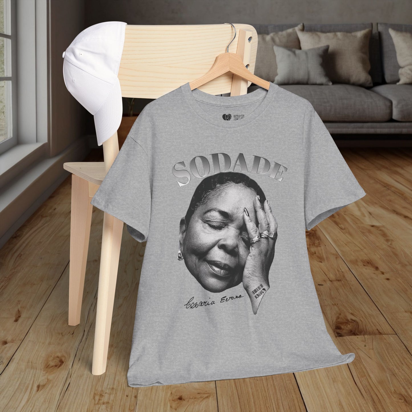Sodade Cesaria Evora B&W T-shirt