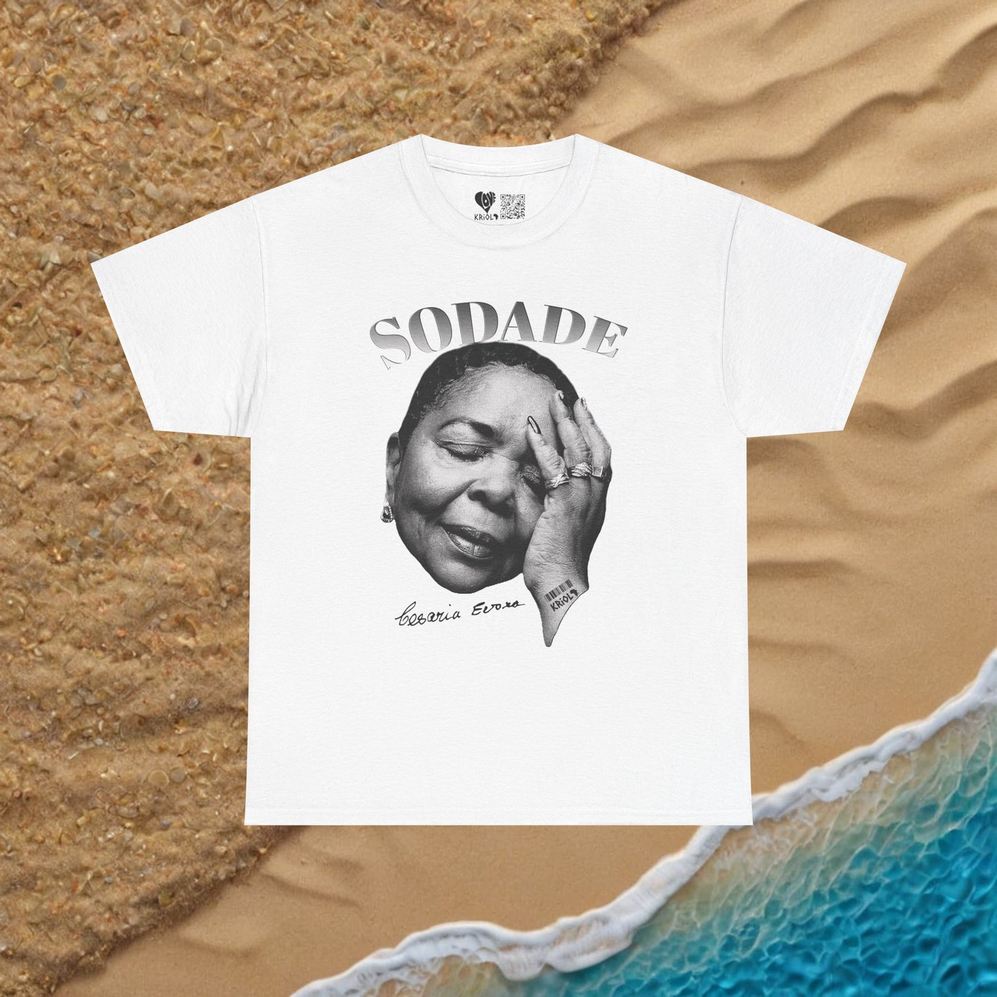 Sodade Cesaria Evora B&W T-shirt