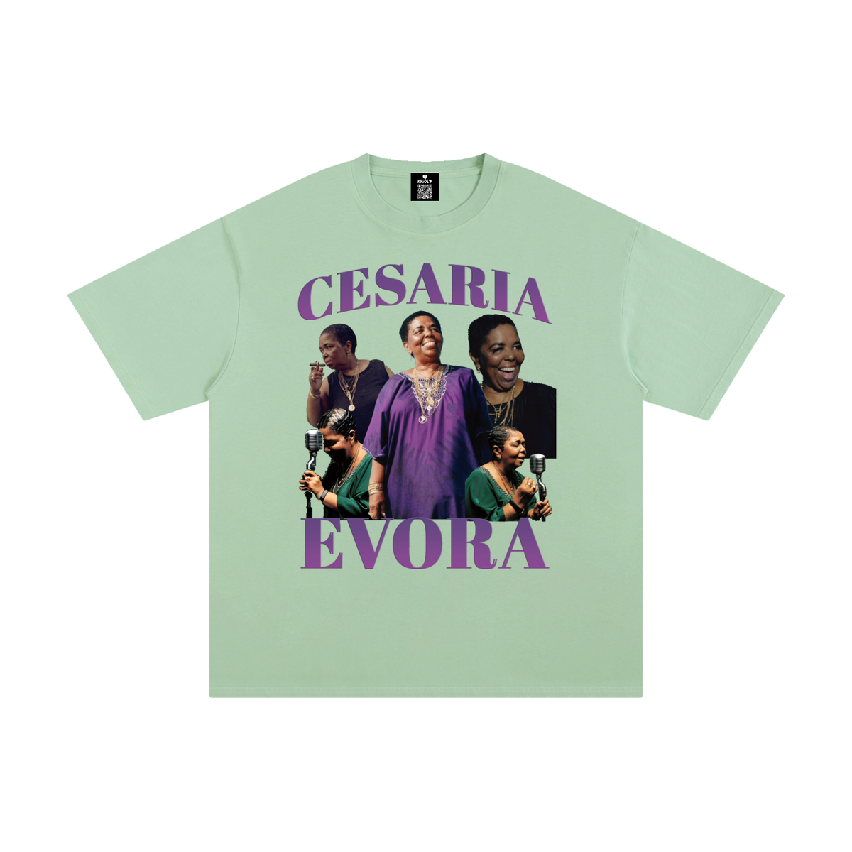 Vintage Cesaria Evora Purple T-Shirt