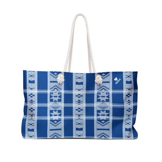 Pano di Terra Mar azul Weekender Bag