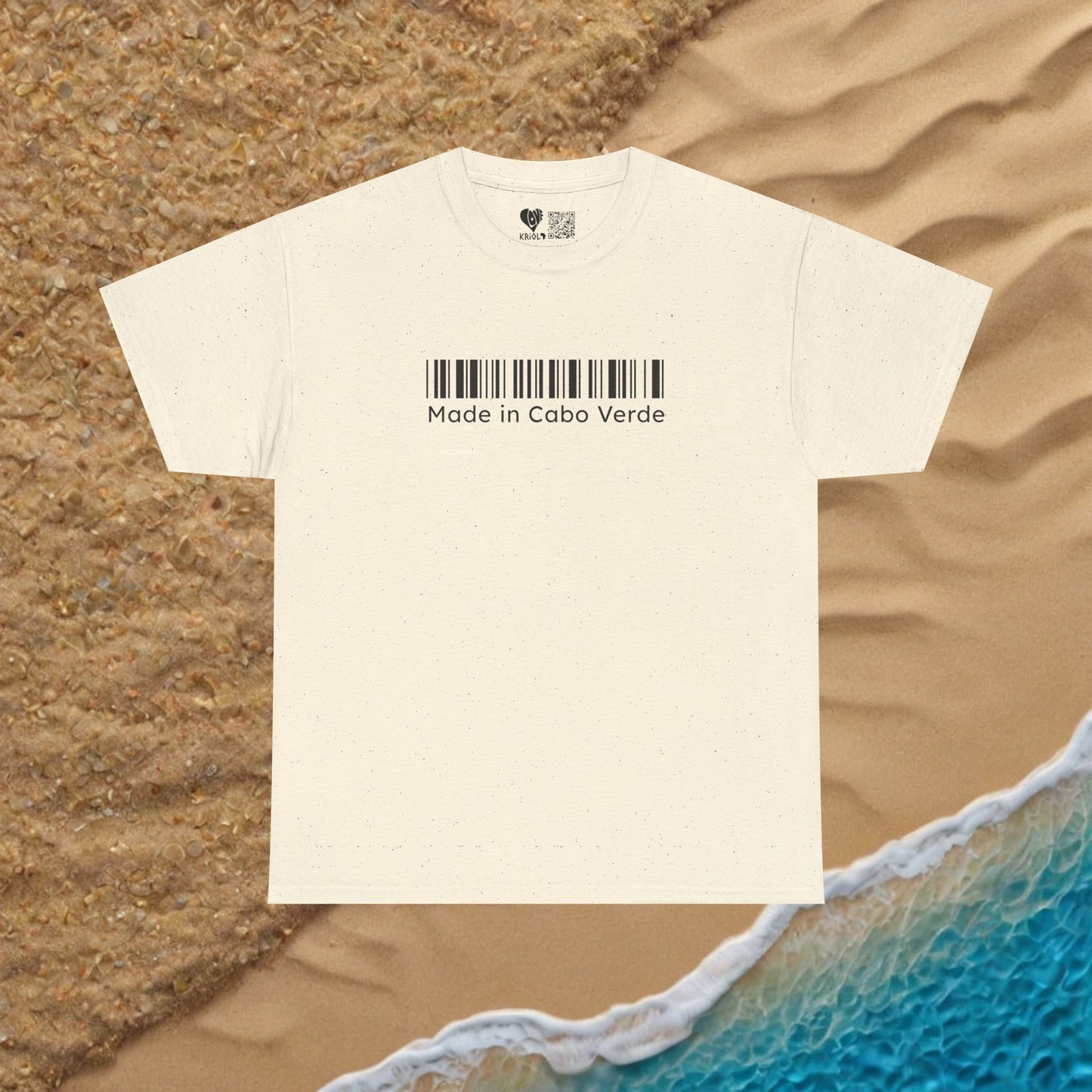 Made in Cabo Verde barcode T-shirt