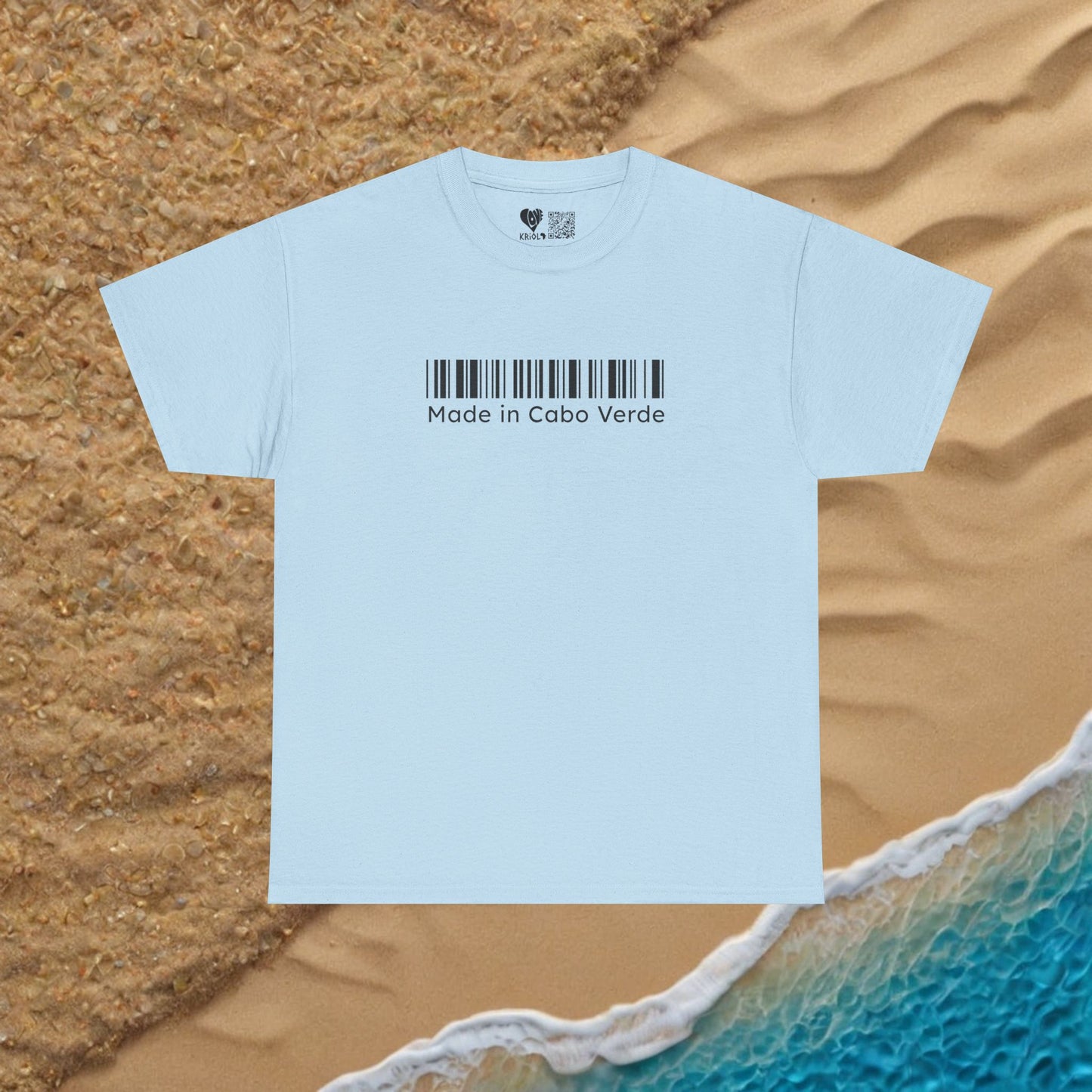 Made in Cabo Verde barcode T-shirt