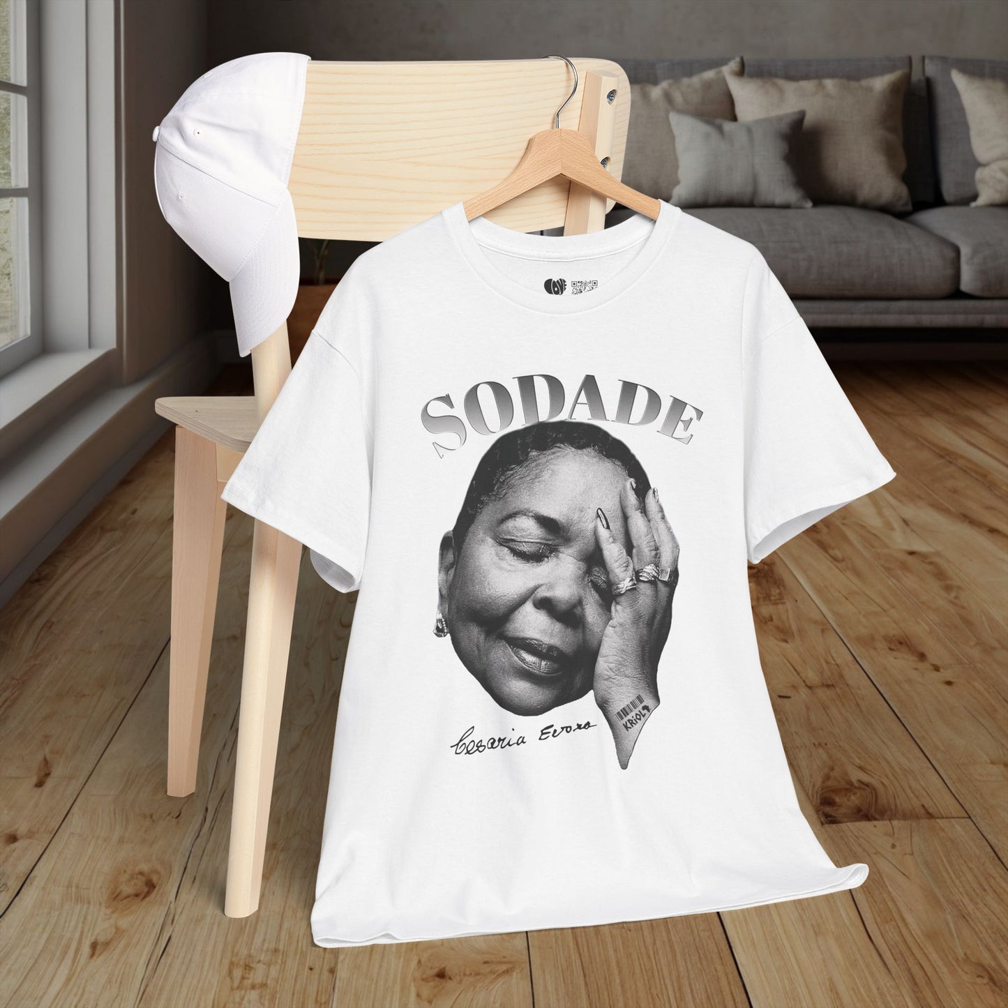 Sodade Cesaria Evora B&W T-shirt