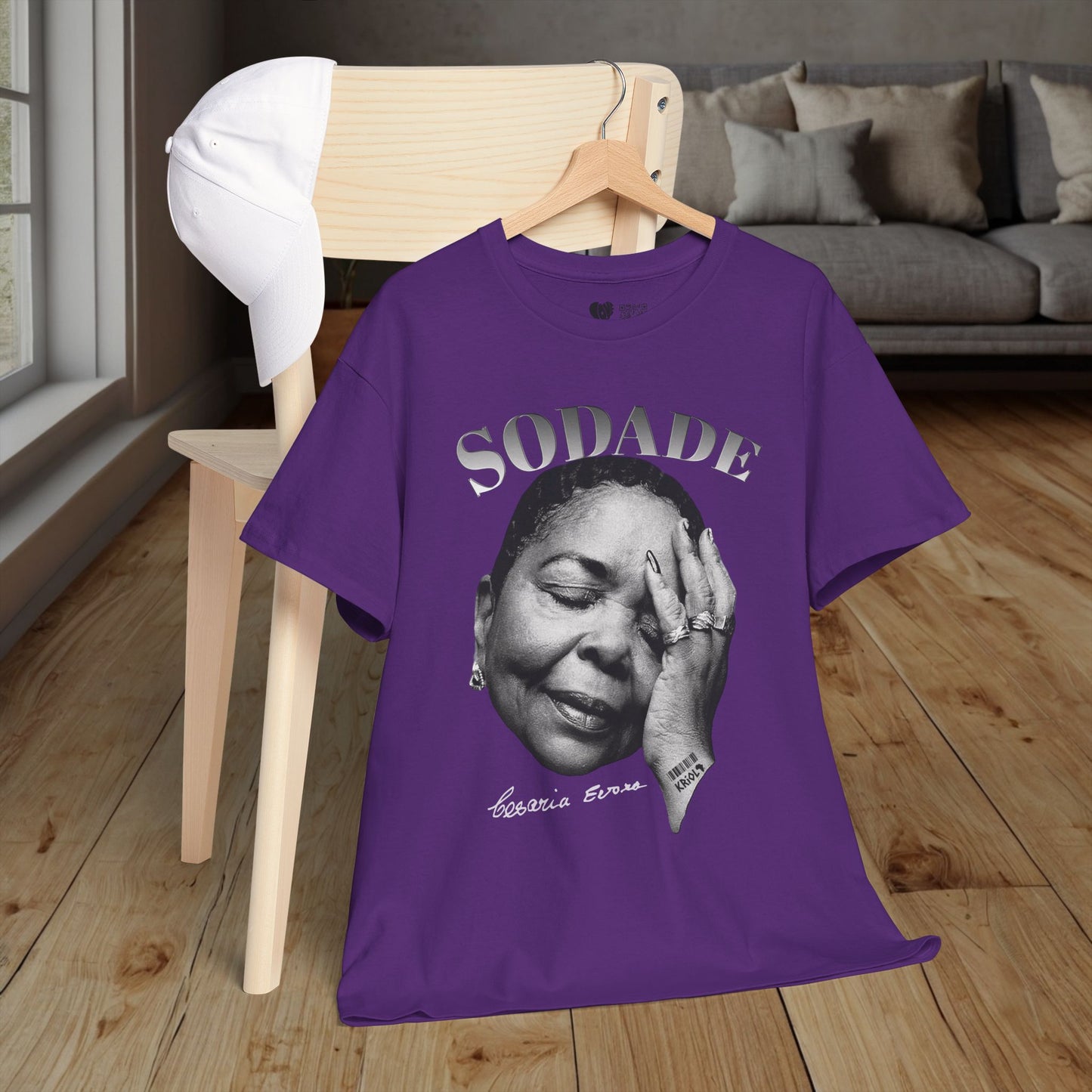 Sodade Cesaria Evora B&W T-shirt