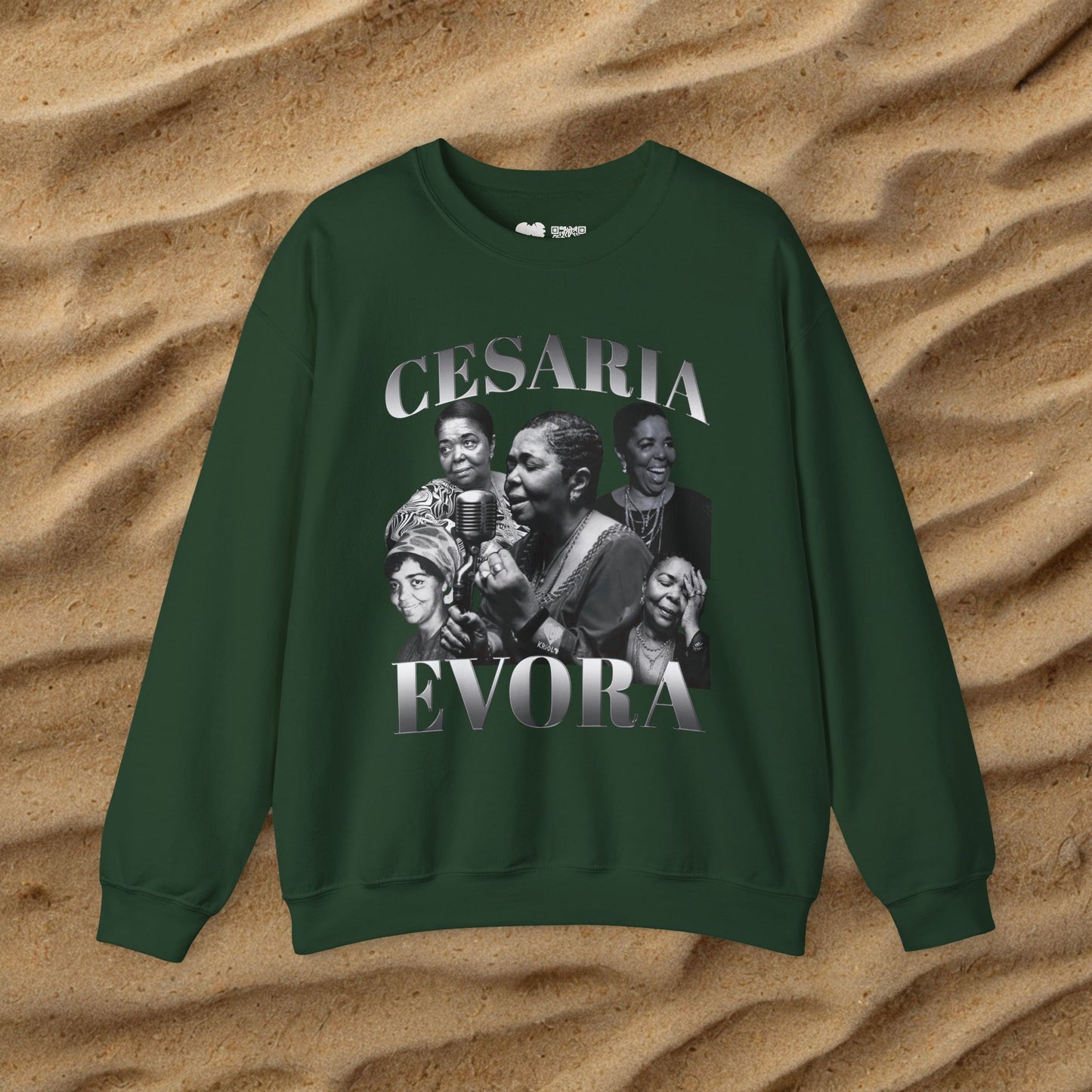 Vintage Cesaria Evora B&W Sweater