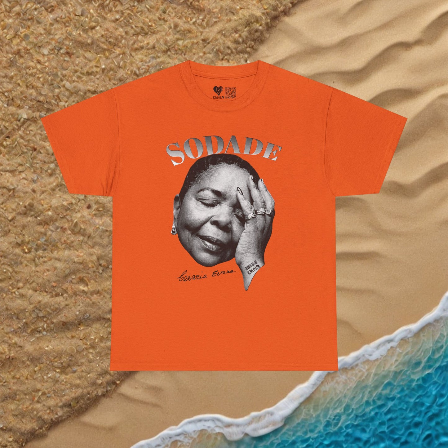 Sodade Cesaria Evora B&W T-shirt