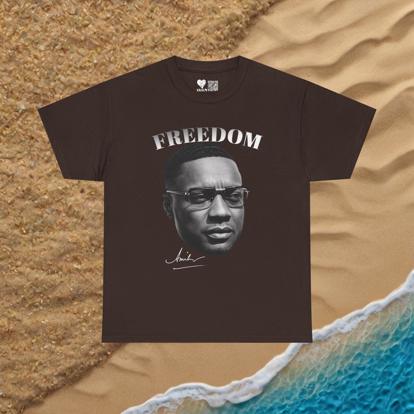 Freedom Amilcar Cabral B&W T-shirt