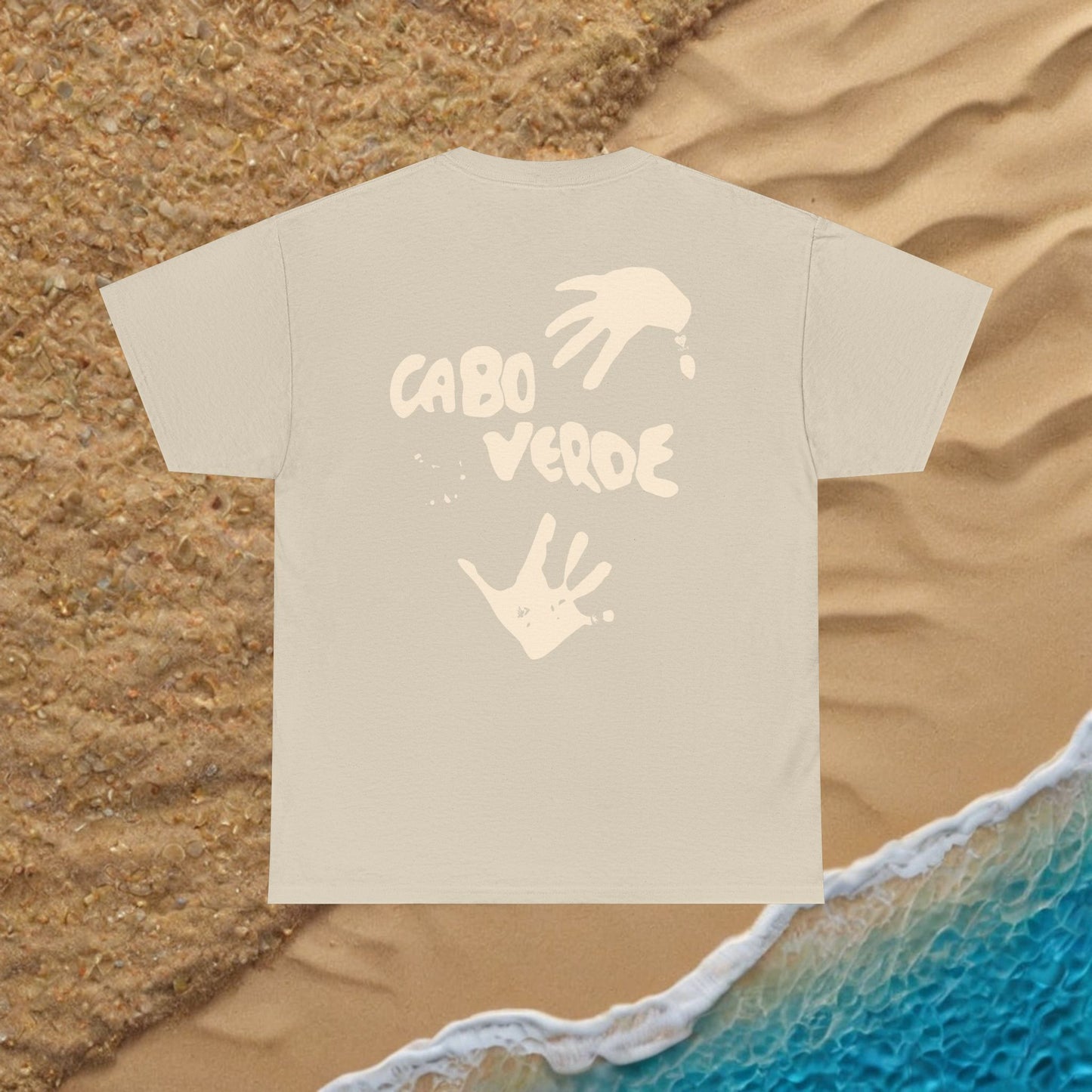 Cabo verde Terra mão de areia T-shirt