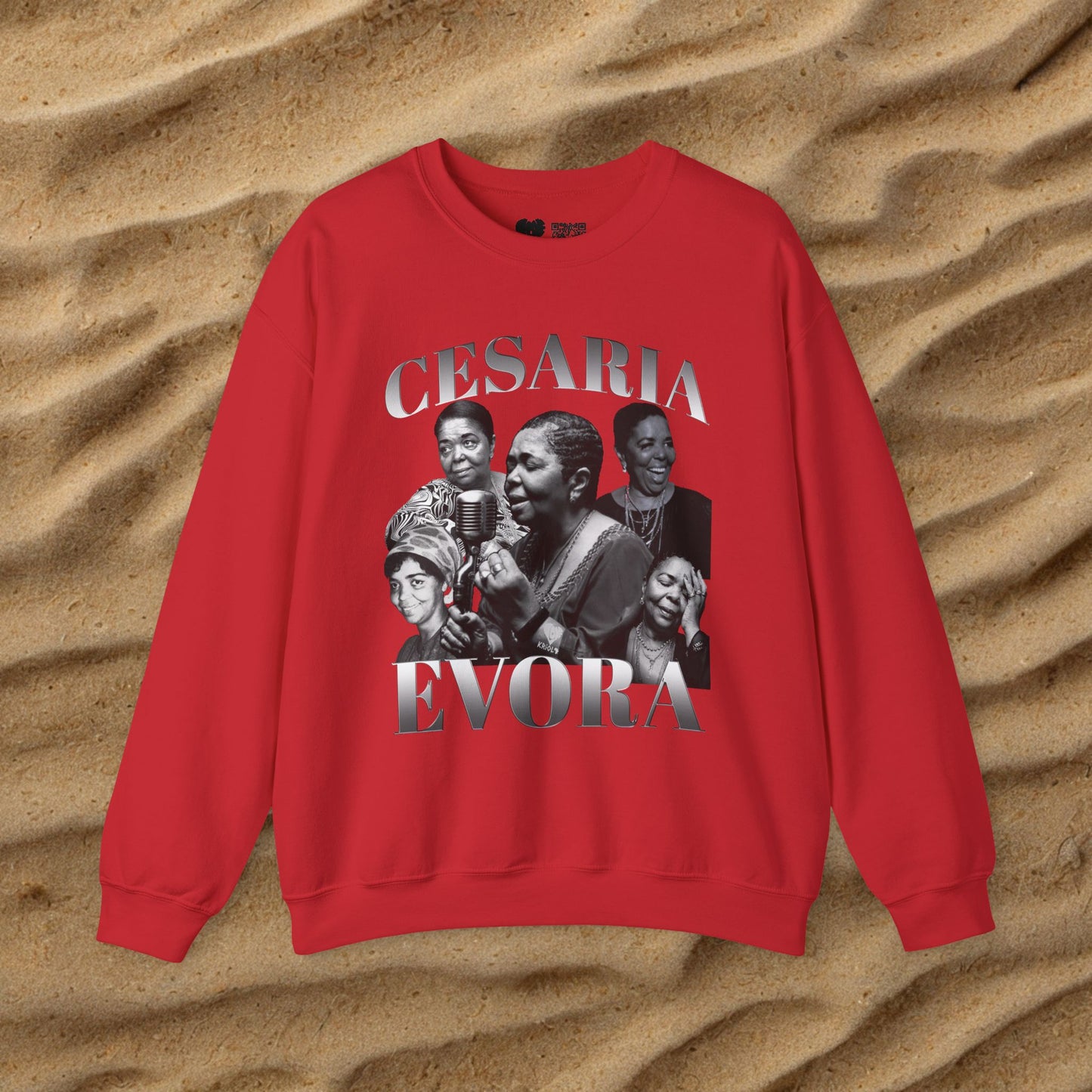 Vintage Cesaria Evora B&W Sweater