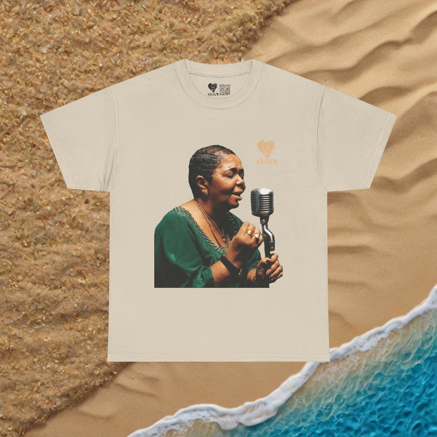 Cesaria Evora singing T-shirt