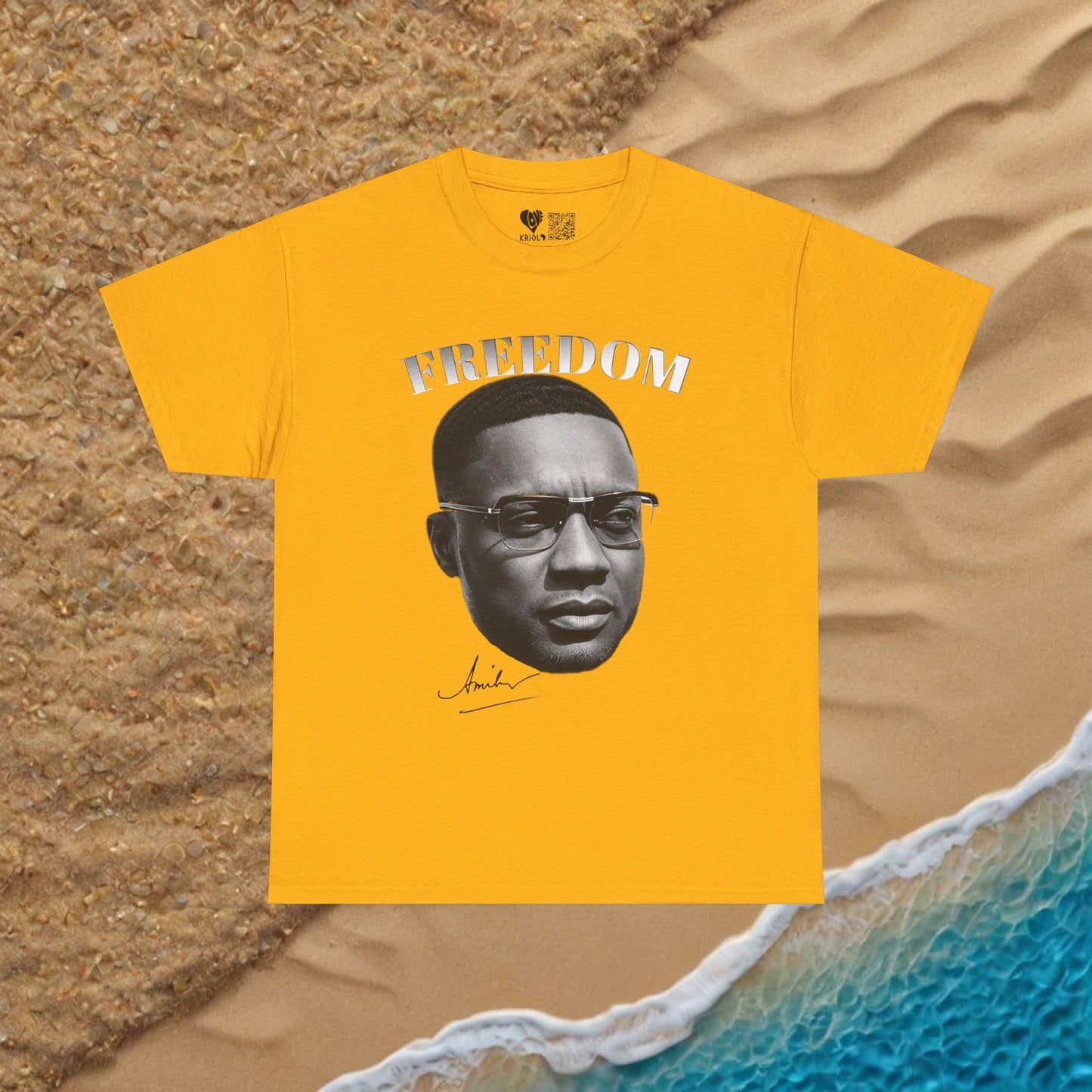 Freedom Amilcar Cabral B&W T-shirt