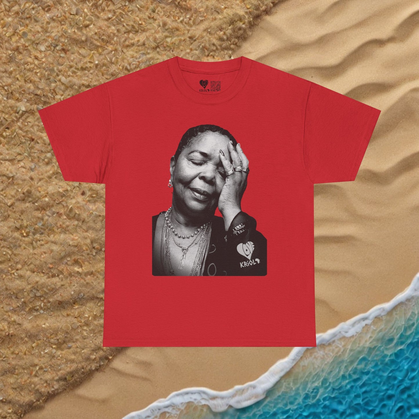 Cesaria Evora B&W simple T-shirt