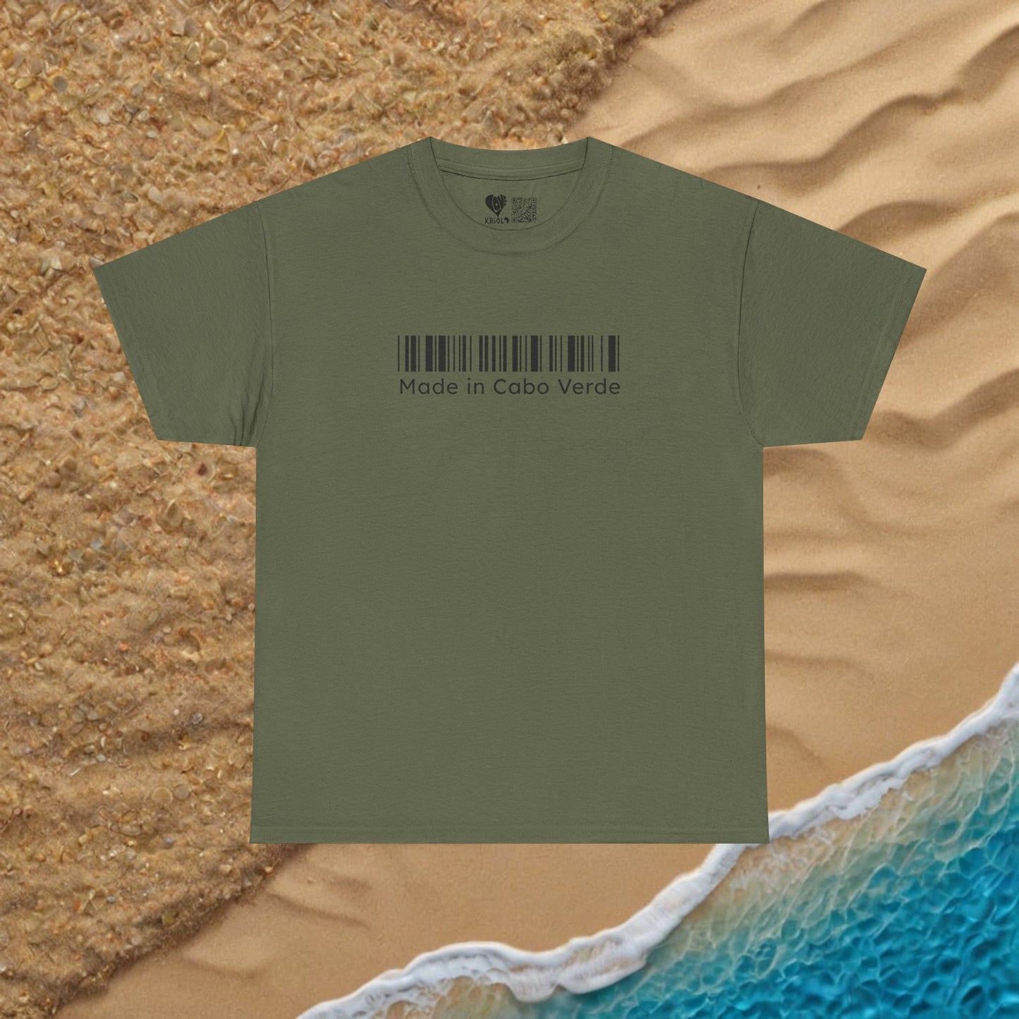 Made in Cabo Verde barcode T-shirt