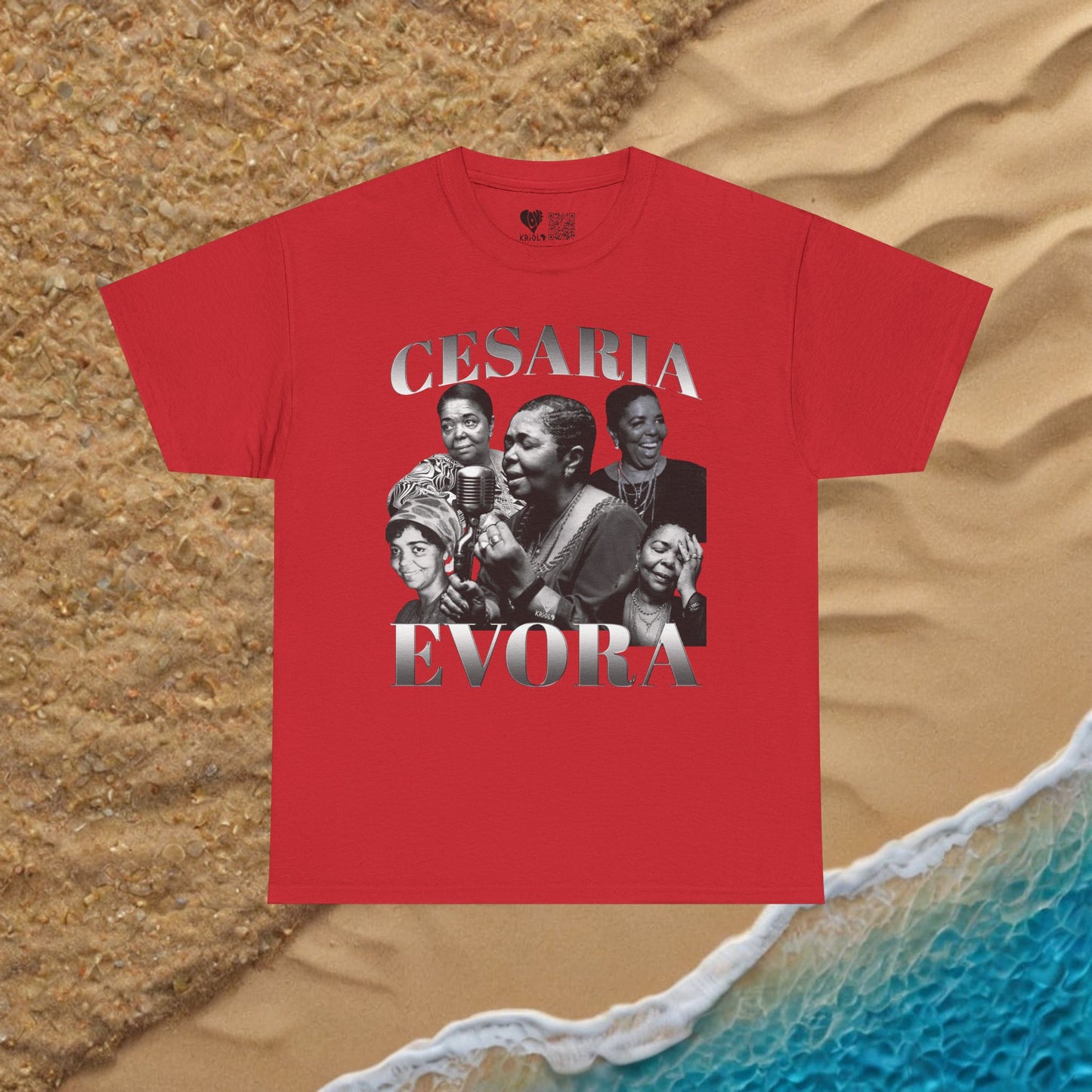 Vintage Cesaria Evora B&W T-shirt