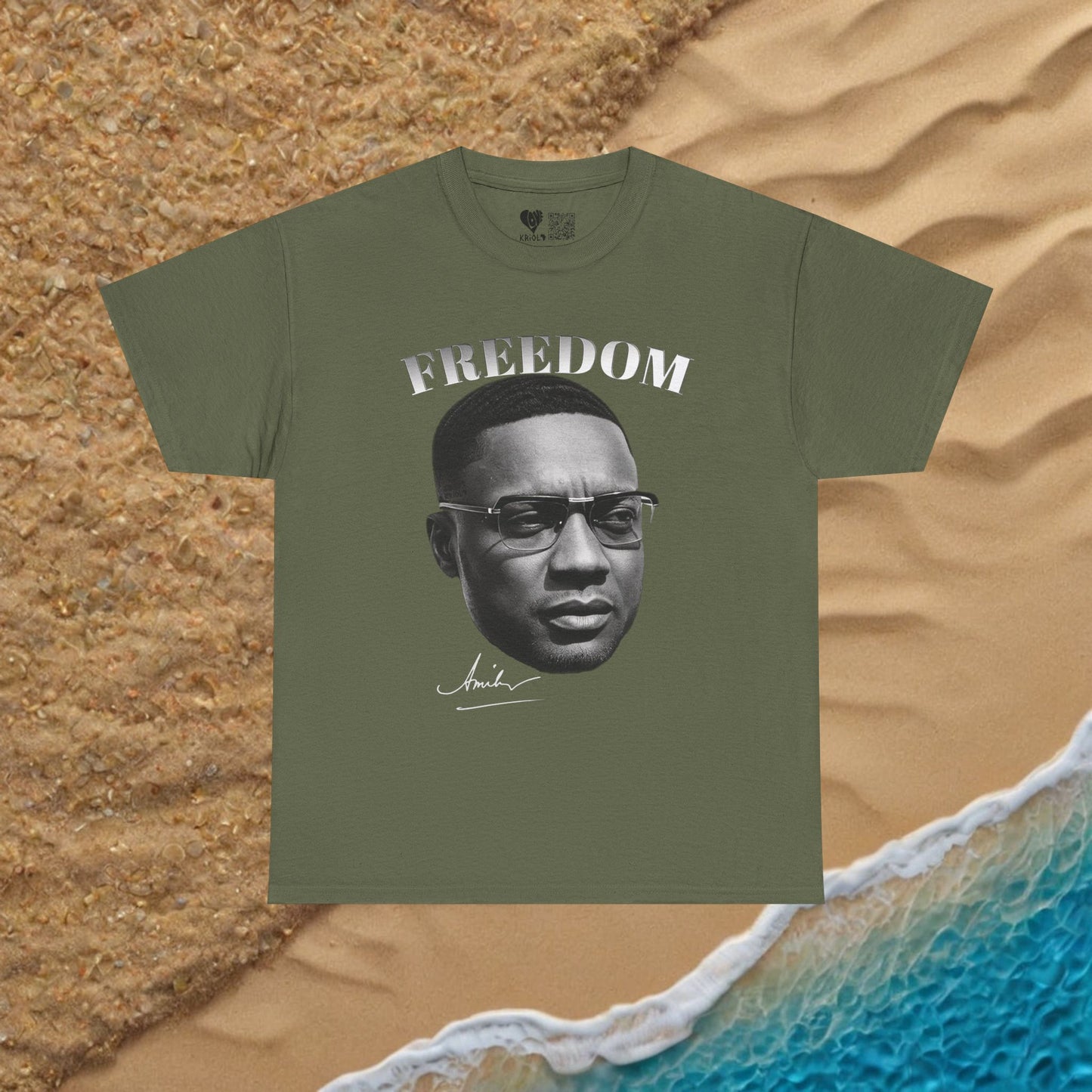 Freedom Amilcar Cabral B&W T-shirt