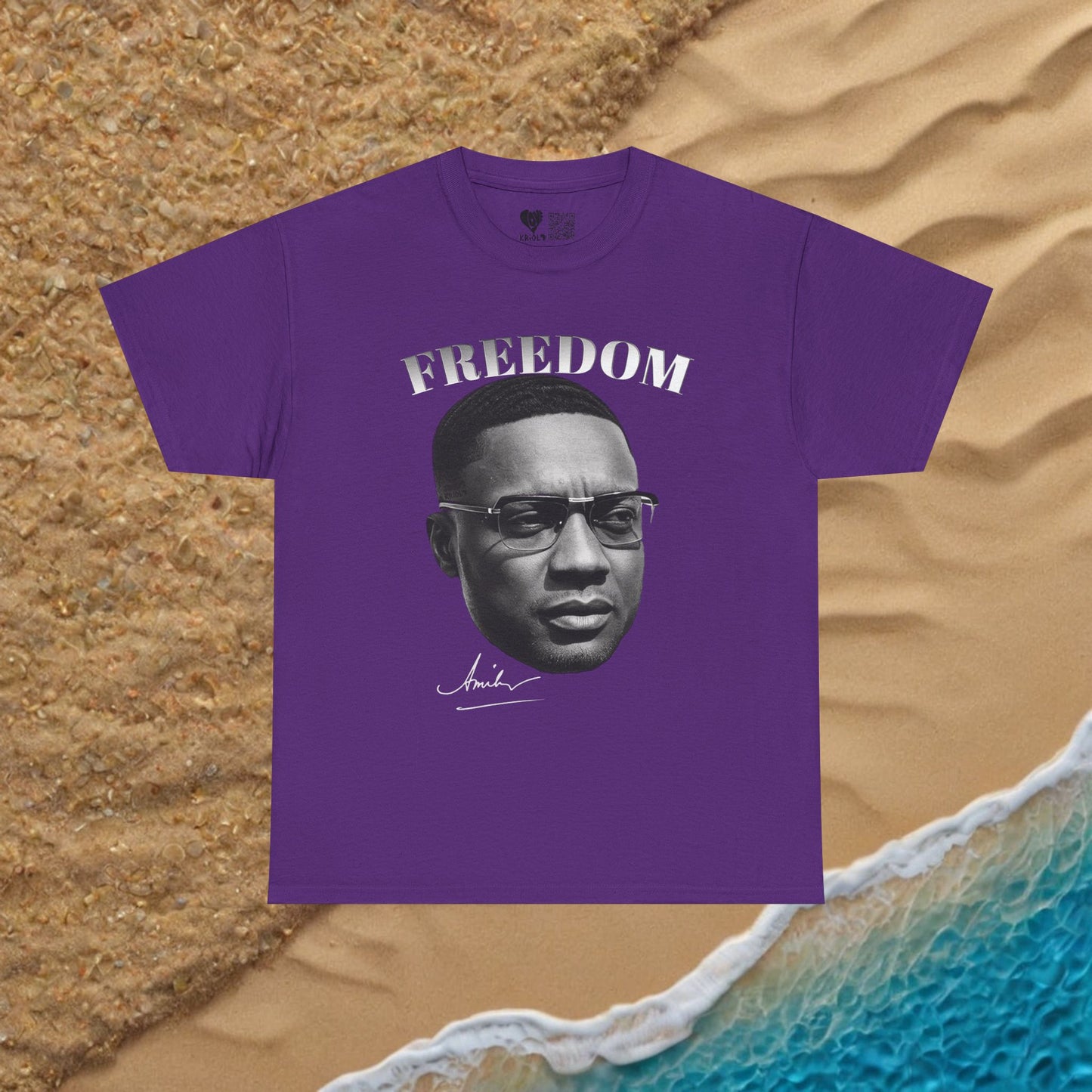 Freedom Amilcar Cabral B&W T-shirt