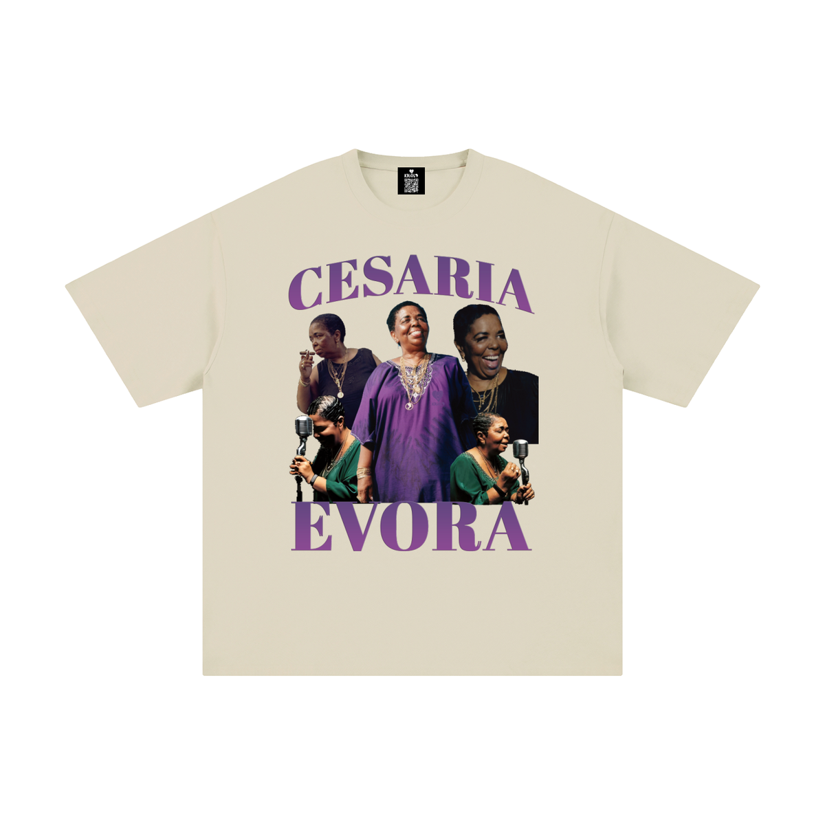 Vintage Cesaria Evora Purple T-Shirt