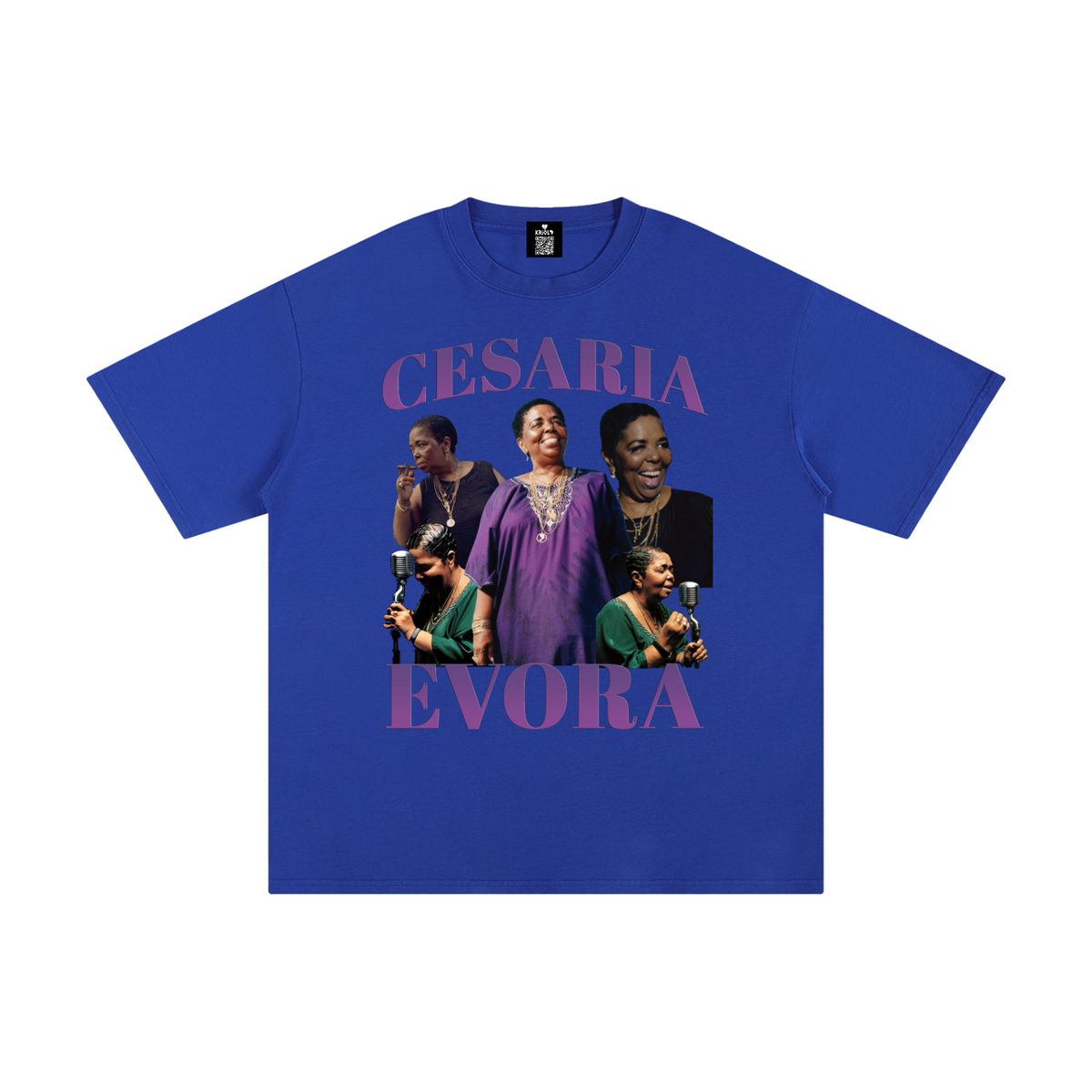 Vintage Cesaria Evora Purple T-Shirt