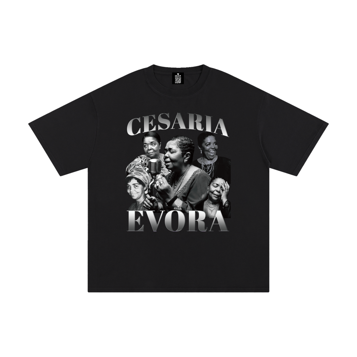 Vintage Cesaria Evora B&W T-Shirt