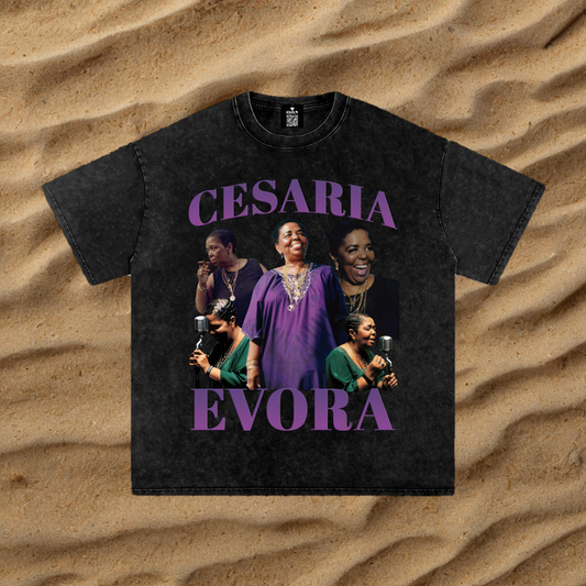 Vintage Cesaria Evora Washed Oversized T-Shirt