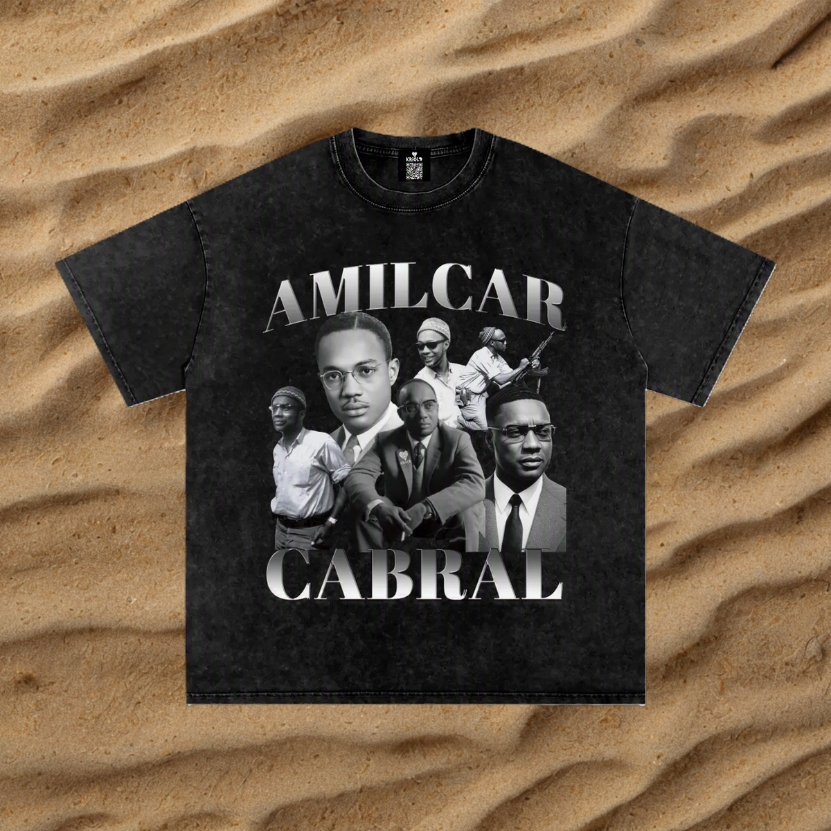 Vintage Amilcar Cabral Washed Oversized T-Shirt